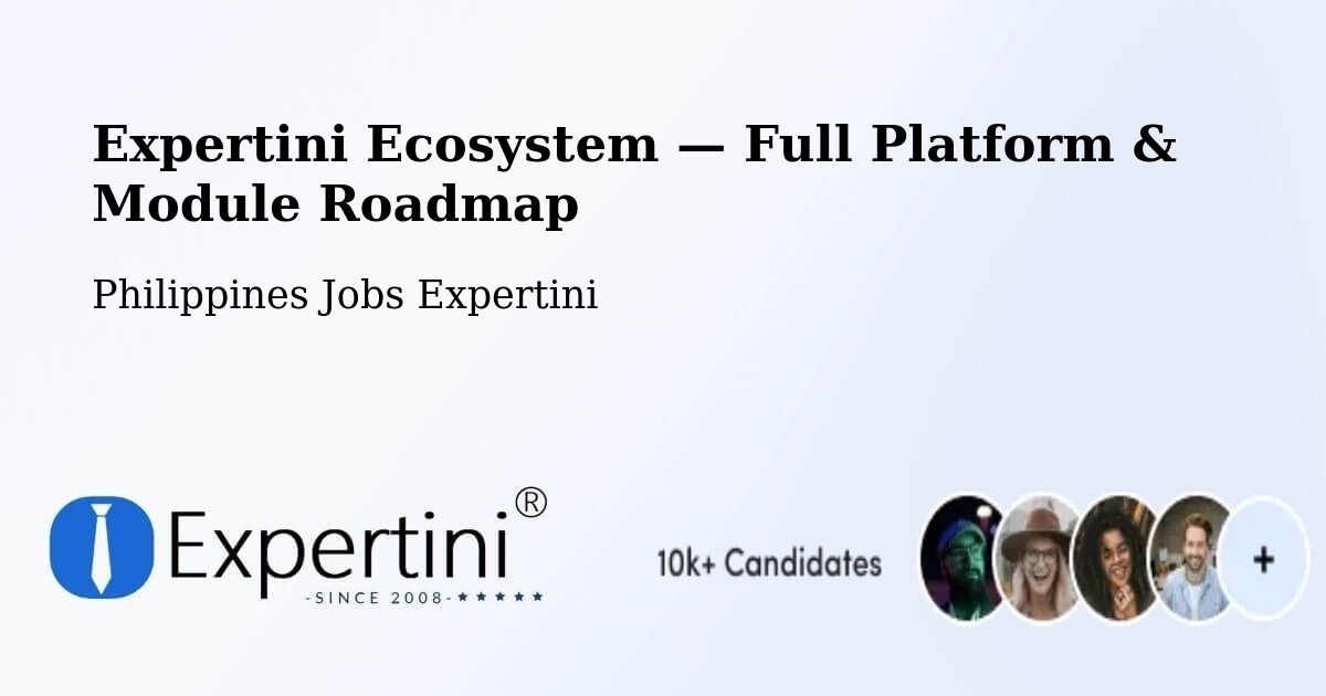 Expertini Ecosystem — Full Platform & Module Roadmap – Dimasalang
